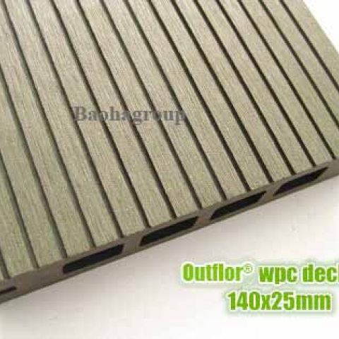 Sàn gỗ nhựa WPC ngoài trời tấm rỗng OBM120-19B